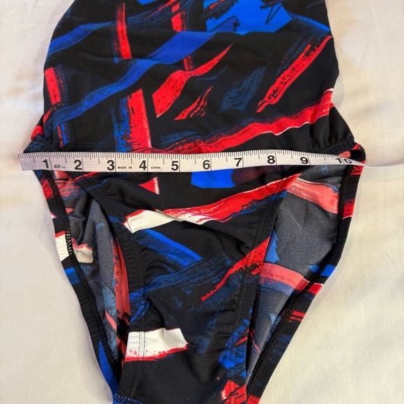 Adidas Infinetex Swimsuit Lined Red and Blue Women's Size 26 (US size XS) - Picture 6 of 10
